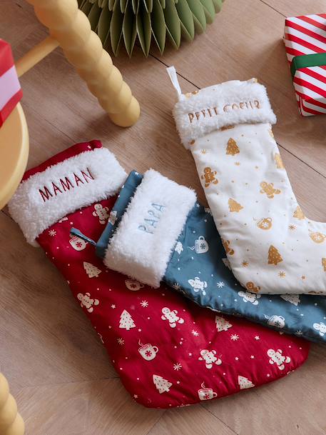 Set van 3 kerstsokken rood - vertbaudet enfant 