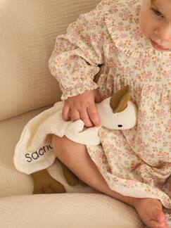 Jouet-Premier âge-Doudous, peluches et jouets en tissu-Doudou plat OIE personnalisable