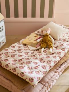 Linge de maison et décoration-Décoration-Matelas de sol, coussin-Matelas de sol bi-matière fleurs/velours Arizona