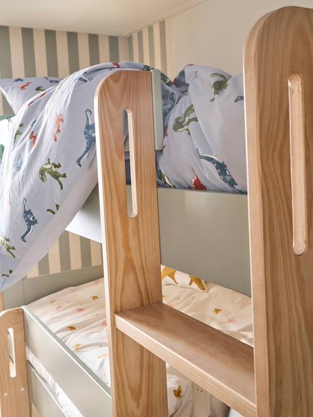 Lit superposé triple Complice 90x200cm vert d'eau - vertbaudet enfant 