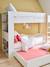 Stapelbed kind 90x190cm met laden en bibliotheek -IDAHO wit - vertbaudet enfant 