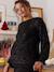 Blouse met pailletten voor borstvoeding, omkeerbaar voor/achter zwart - vertbaudet enfant 