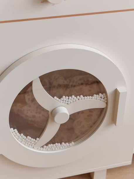 Machine à laver et à repasser avec accessoires en bois FSC® écru - vertbaudet enfant 