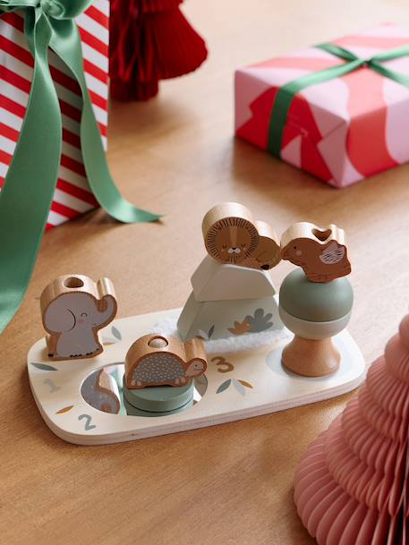 Planche à empiler évolutive TANZANIE en bois FSC® jaune - vertbaudet enfant 