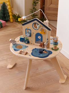 Jouet-Premier âge-Table d'activités évolutive pliable en bois FSC®
