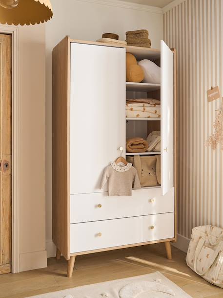Armoire 2 portes Moonlight blanc - vertbaudet enfant 