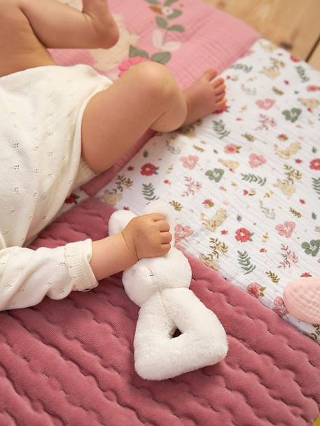 Hochet Lapin blanc+gris - vertbaudet enfant 