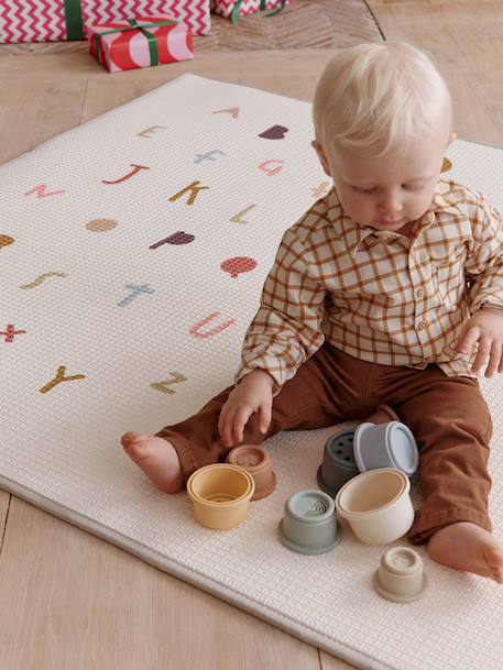 Stapelbekers van zacht plastic meerkleurig - vertbaudet enfant 