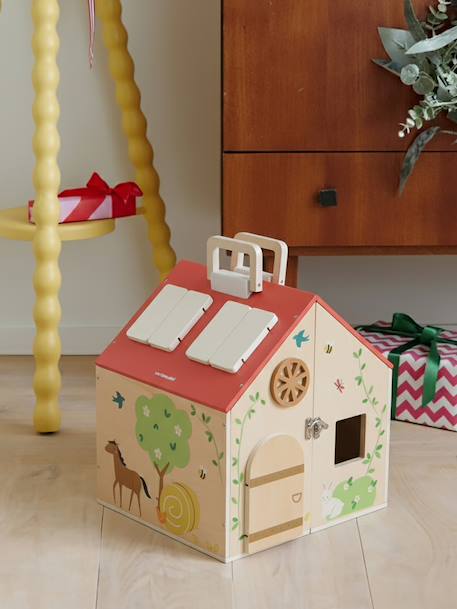Ferme avec accessoires en bois FSC® rouge - vertbaudet enfant 