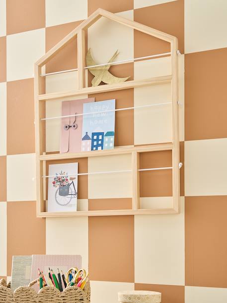 Pêle-mêle maison en bois beige - vertbaudet enfant 