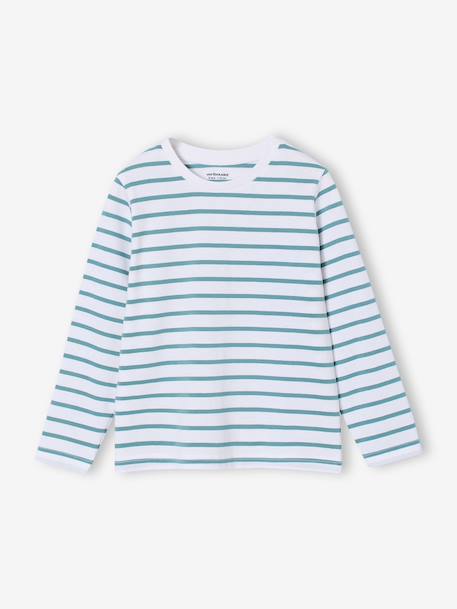 Set van 3 t-shirts voor jongens karamel+wit - vertbaudet enfant 