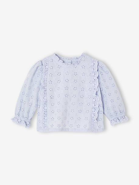 Bébé-Blouse bébé broderie anglaise à volants