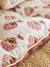 Matelas de sol bi-matière fleurs/velours Arizona rose - vertbaudet enfant 