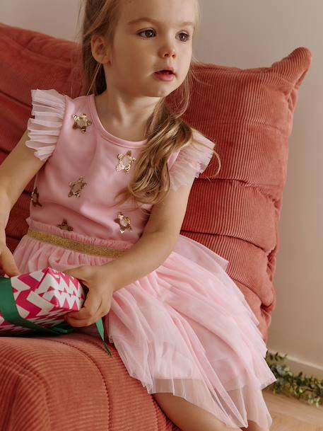 Verkleedjurk prinses Sterren blauw+rozen - vertbaudet enfant 