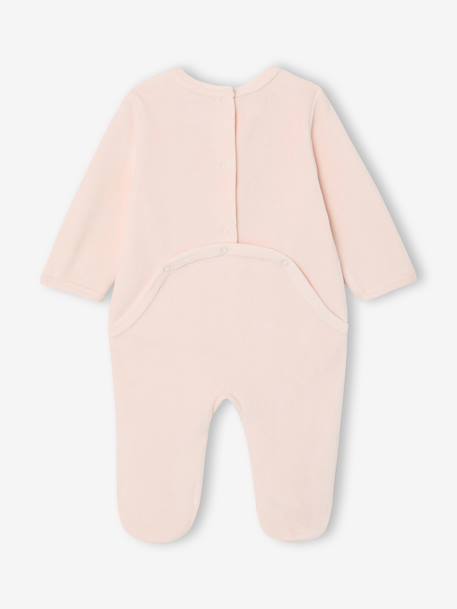 Lot 2 pyjamas bébé fille velours rose - vertbaudet enfant 