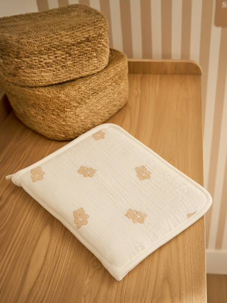 Protège carnet de santé en gaze de coton écru - vertbaudet enfant 