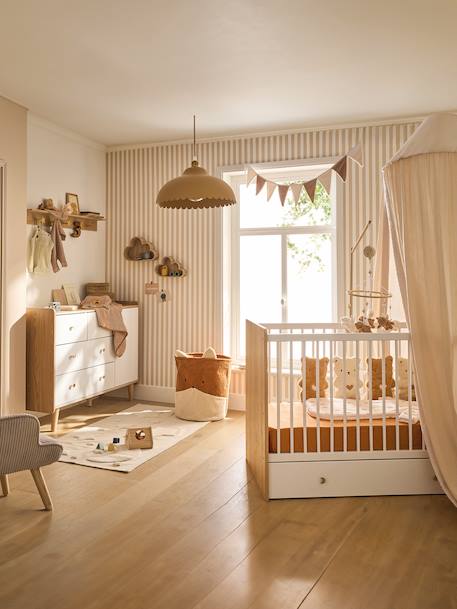 Lit bébé évolutif 60x120cm MOONLIGHT blanc - vertbaudet enfant 