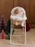 Chaise haute pour poupon RETRO FLOWER écru - vertbaudet enfant 