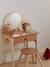 Coiffeuse + tabouret avec accessoires en bois FSC® caramel - vertbaudet enfant 