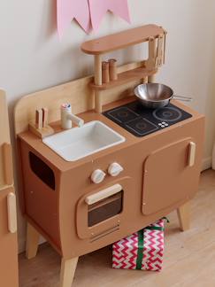 Speelgoed-Imitatiespelletjes-Keuken en etenswaren-Houten design keukentje