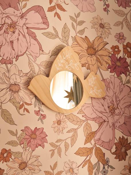 Miroir en bois oiseau bois - vertbaudet enfant 