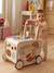 Chariot de marche musical en bois FSC® avec freins bois - vertbaudet enfant 