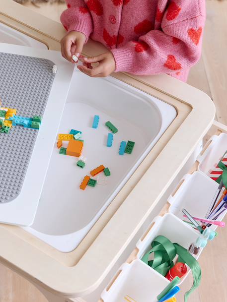 Tekentafel en bouwstenen van FSC®-hout wit - vertbaudet enfant 