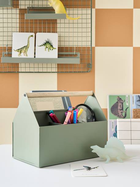 Pot à crayons maison vert sauge - vertbaudet enfant 