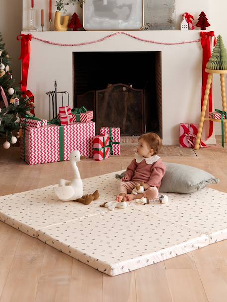 Zintuigelijk matje GINGER BREAD beige+ecru+saliegroen - vertbaudet enfant 