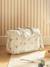 Sac à langer COLINA gaze de coton blanc imprimé+cappuccino+écru - vertbaudet enfant 