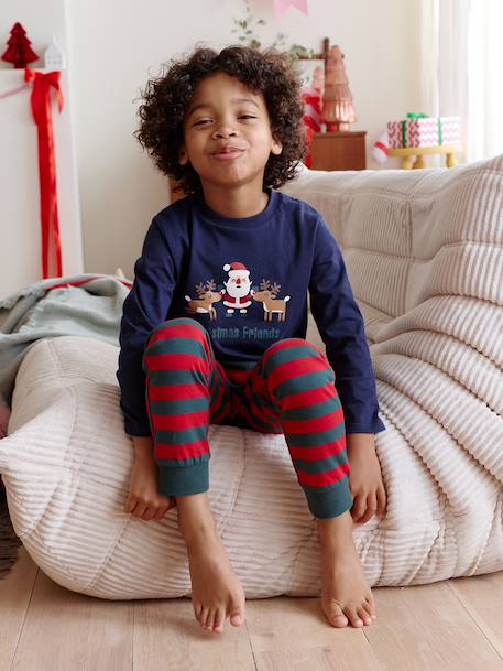 Ensemble pyjama et sweat à capuche Garçon vert - vertbaudet enfant 