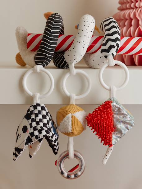 Baby Activity-Spirale aus Stoff LERNEN & GREIFEN meerkleurig - vertbaudet enfant 