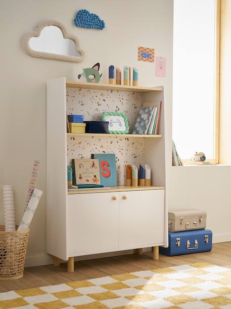 Lage boekenkast met plank LIGNE TERRAZZO beige - vertbaudet enfant 