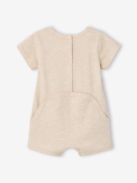 Babypakje met 2 combishorts van biologisch katoen gemêleerd beige - vertbaudet enfant 