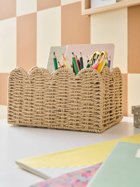 Pot à crayons feston beige - vertbaudet enfant 