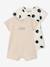 Coffret bébé 2 combishorts en coton bio beige chiné - vertbaudet enfant 