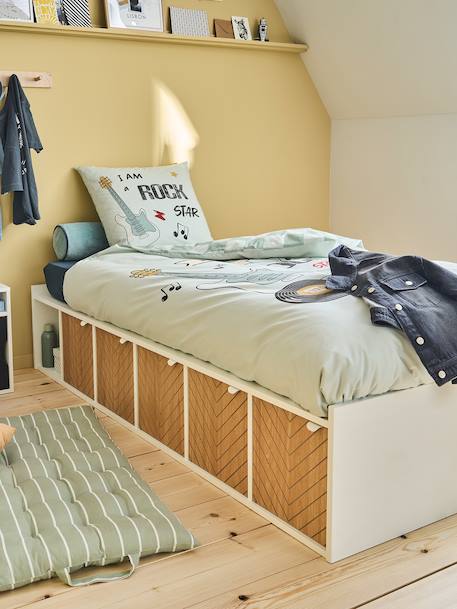 SQUARE kinderbed met opbergruimte wit - vertbaudet enfant 