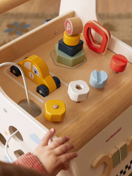 Chariot de marche bricolage et voitures en bois FSC® bois - vertbaudet enfant 