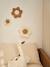 Lot de 3 fleurs en velours beige - vertbaudet enfant 