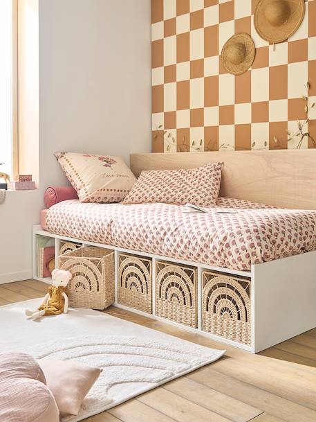 Lit enfant SQUARE avec rangement blanc - vertbaudet enfant 