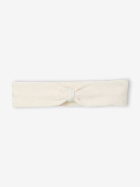 Coffret naissance salopette fille et bandeau écru - vertbaudet enfant 