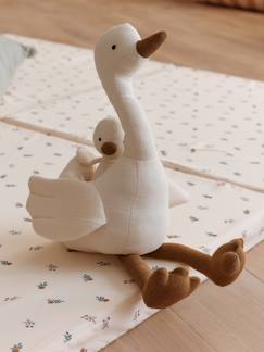 Speelgoed-Eerste levensjaren-Pluchen moedergans en haar baby 