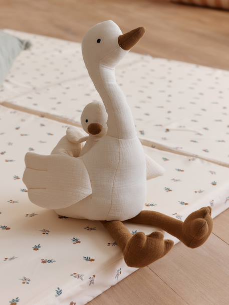 Pluchen moedergans en haar baby wit - vertbaudet enfant 