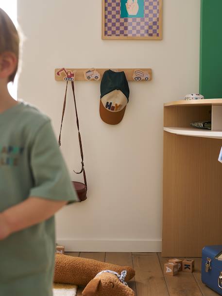 Kapstok met 4 haken ENGINS meerkleurig - vertbaudet enfant 