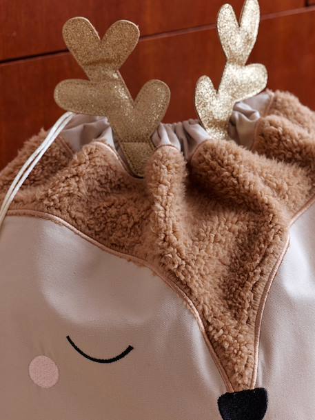 Kerstzak rendier goudbeige - vertbaudet enfant 