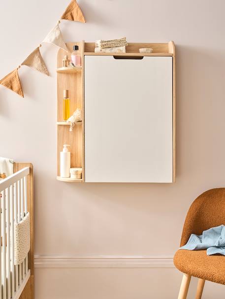 Table à langer murale avec rangement bois - vertbaudet enfant 