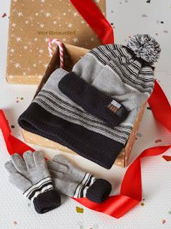 -Coffret Noël bonnet Urban Park + snood + moufles/gants garçon