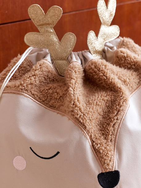 Kerstzak rendier goudbeige - vertbaudet enfant 
