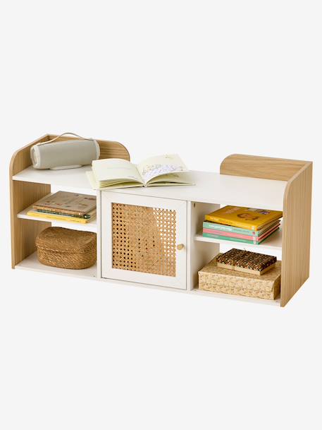 Banc de rangement 3 compartiments YEL blanc - vertbaudet enfant 