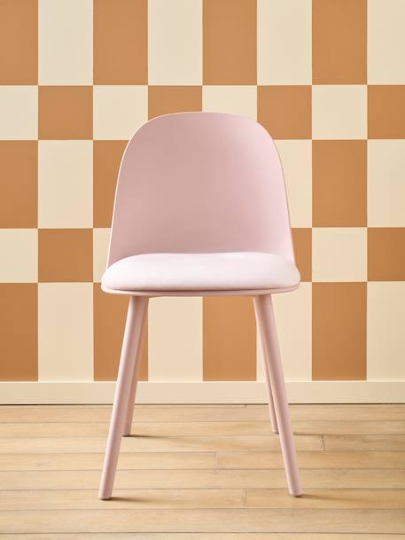 Kinderstoel hemelsblauw+rozen - vertbaudet enfant 